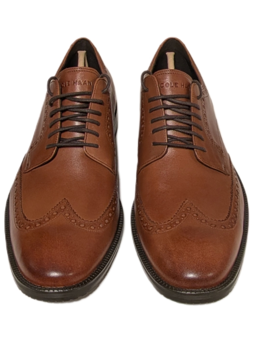 Cole Haan Modern Essentials Wingtip Oxford Mens 10.5M British Tan Leather Dress